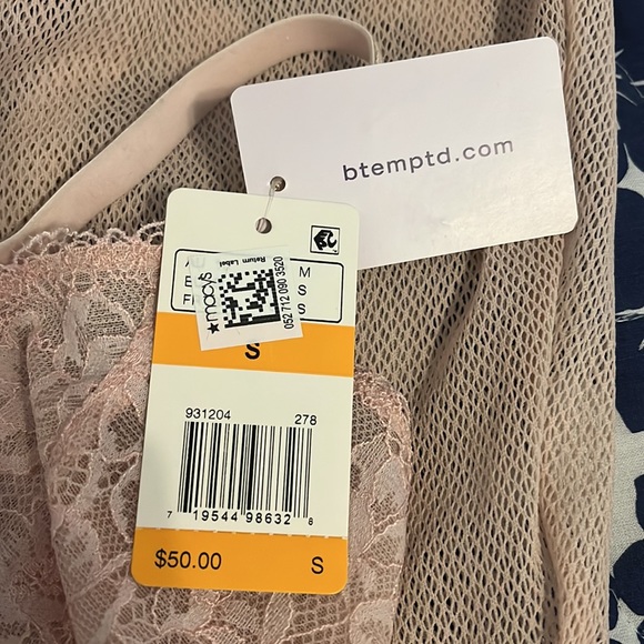 b.tempt’d by Wacoal Lace Encounter Pink Rose Smoke Chemise - Picture 13 of 13